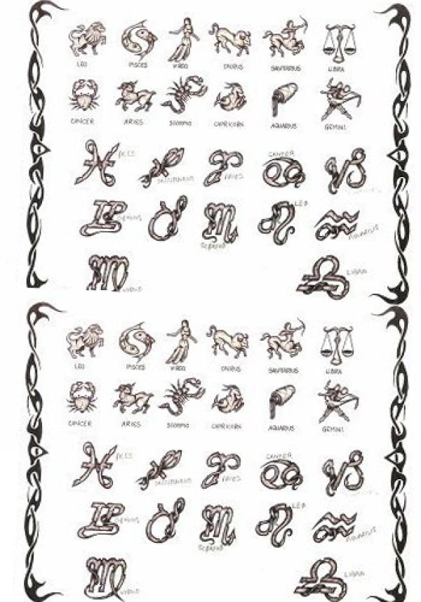 星座纹身图案