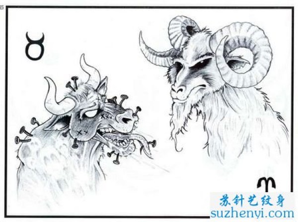 星座金牛座山羊座纹身