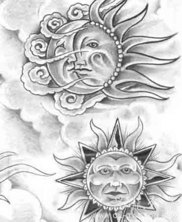 太阳神纹身福建太阳纹身文身太阳图案_经典小