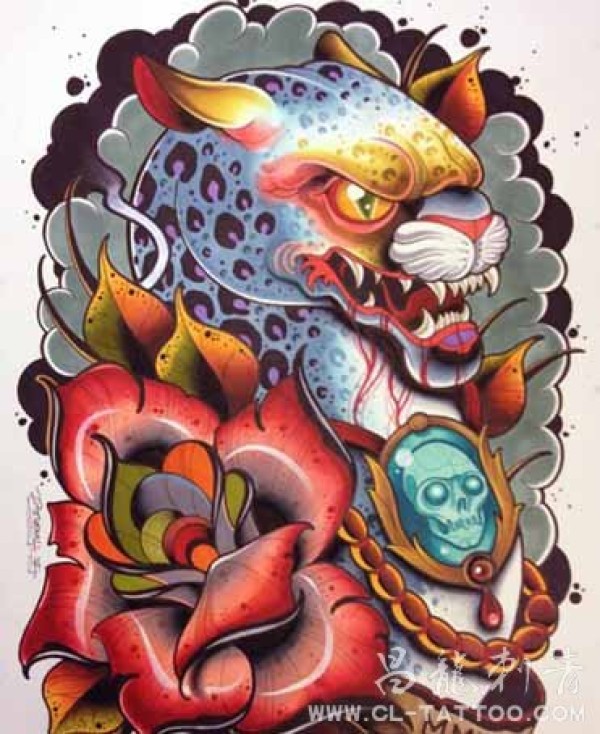 福州纹身彩色纹身图时尚纹身_经典小图