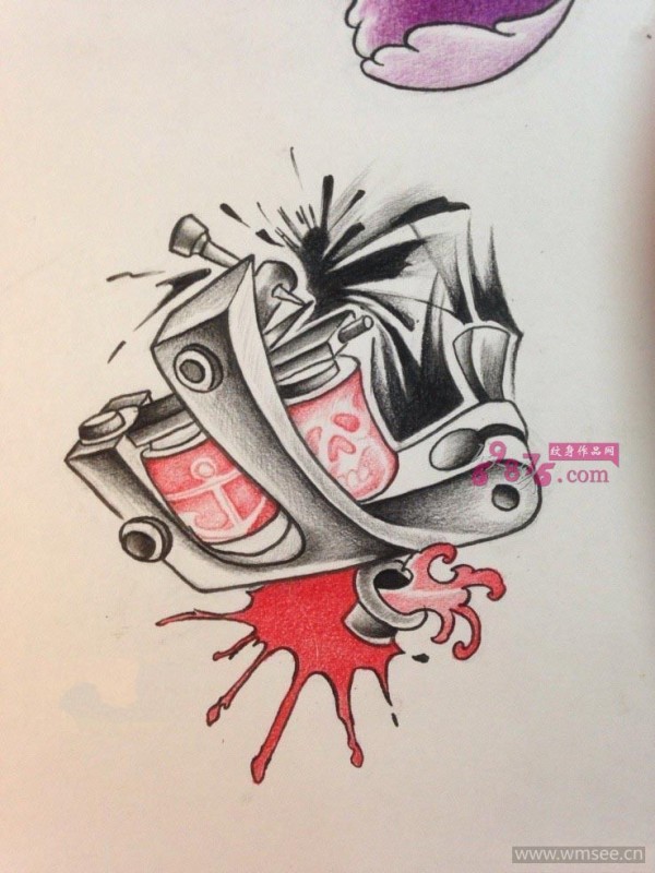个性纹身机手稿