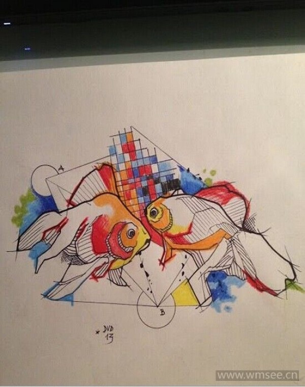 一款个性的星座纹身图案