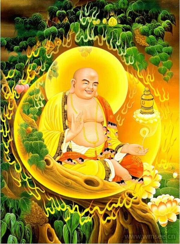 漂亮经典的如来宗教纹身手稿图