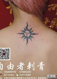 太阳图腾纹身，长春自由者刺青