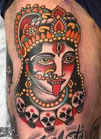 印度宗教女神纹身图案