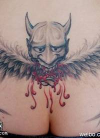 可怕霸气蝙蝠纹身图案