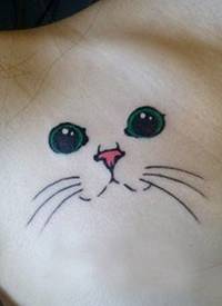 一套可爱的小猫咪纹身