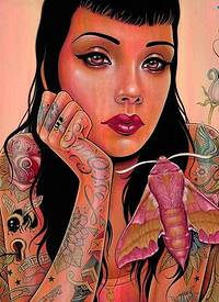 时尚的超现实主义的女生纹身艺术欣赏来自卡亚