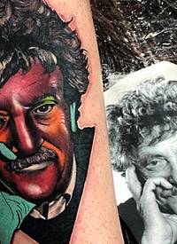 人物肖像纹身 男生手臂上人物肖像纹身经典图案