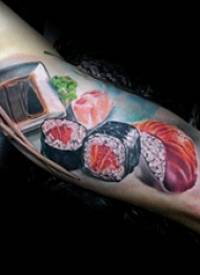 食物纹身  令人食欲大增的寿司纹身图案