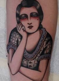 人物纹身图案女   形态各异的女生人物纹身图案