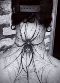 大蜘蛛纹身_一组9张漂亮的蜘蛛纹身图案作品图片