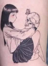小姑娘纹身--一组小女孩的创意纹身作品图片