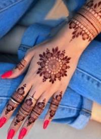 印度Henna汉娜手绘纹身作品图案欣赏