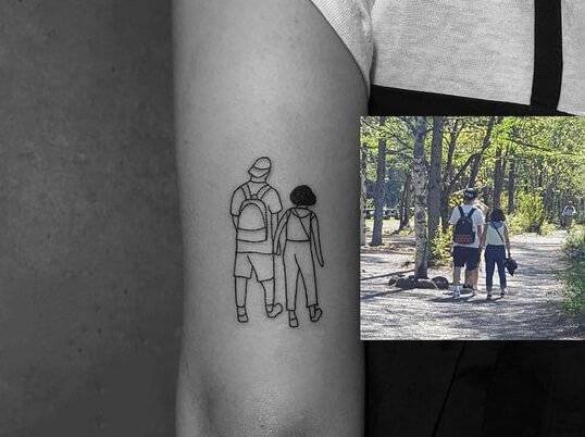 照片纹身：把爱留住，20款充满爱意的手臂照片纹身图案