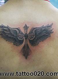 十字架纹身 翅膀纹身_十字架纹身图案大全_纹身图吧