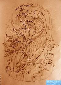 精美华丽的彩色鲤鱼纹身图片_鲤鱼纹身图案大全_纹身图吧