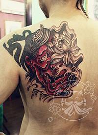 一款肩部传统般若纹身图案由武汉最好的文身店_般若纹身图案大全_纹身图吧