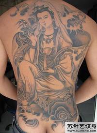 美女后背彩色圣母玛利亚时尚纹身图_宗教纹身图案大全_纹身图吧