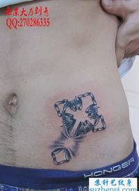 腹部耶稣十字架纹身_十字架纹身图案大全_纹身图吧