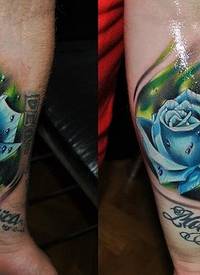 玫瑰与锁纹身图案_玫瑰花纹身图案大全_纹身图吧