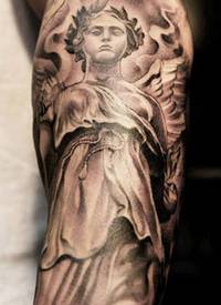 天使骷髅图案_天使纹身图案大全_纹身图吧