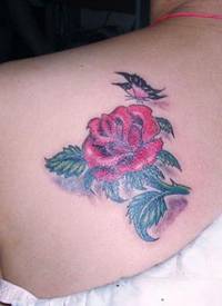 欧式玫瑰纹身武汉纹身_玫瑰花纹身图案大全_纹身图吧